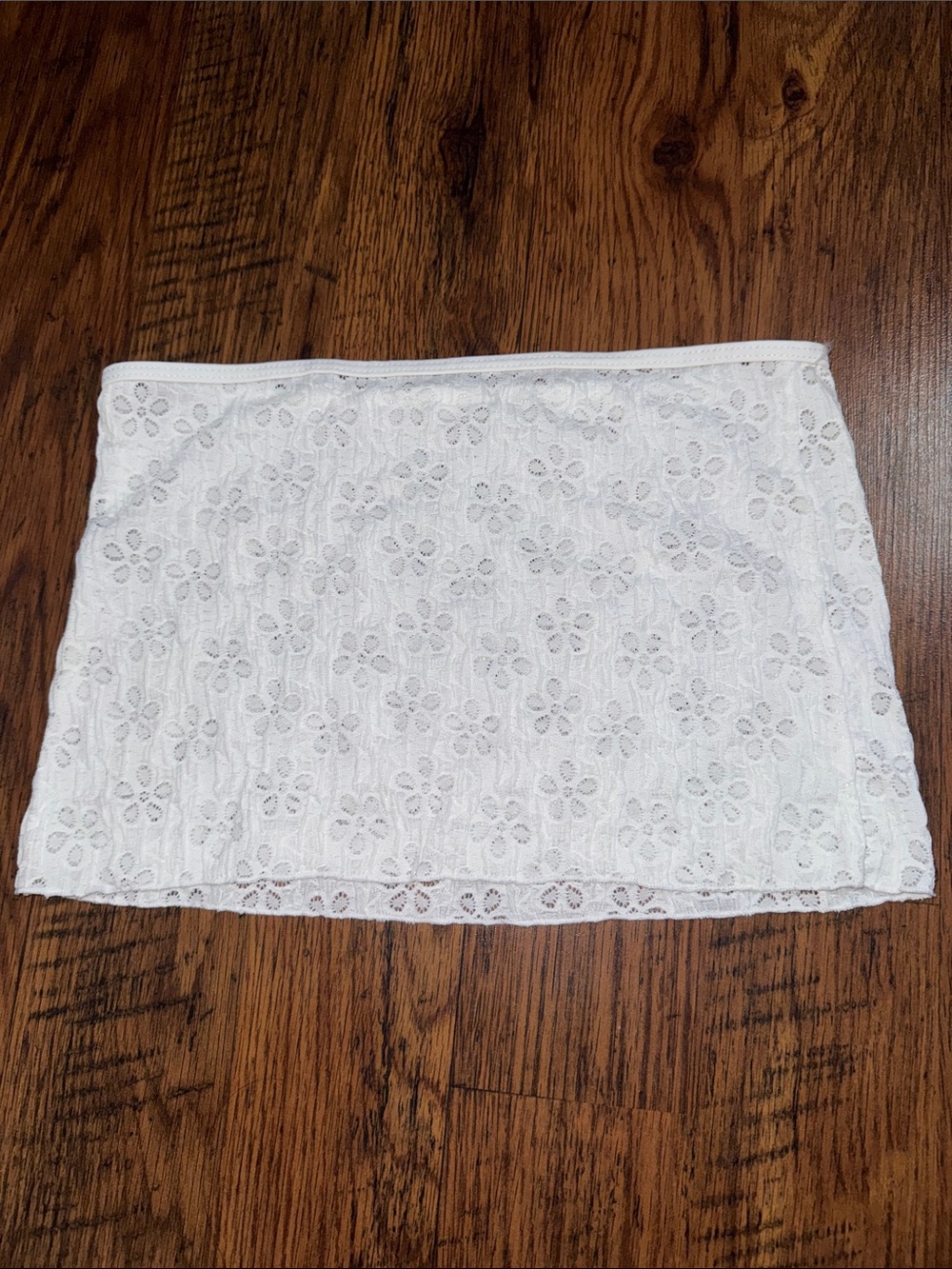 White Sheer Lace Tube Top 2.R4